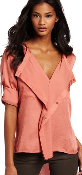 3 for 30$🔥Bcbgmaxazria Elsy Blouse Warm Clay XS - Picture 1 of 12